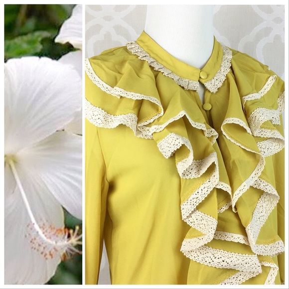 Victorian Ginger Ruffles Blouse - Picture 5 of 8